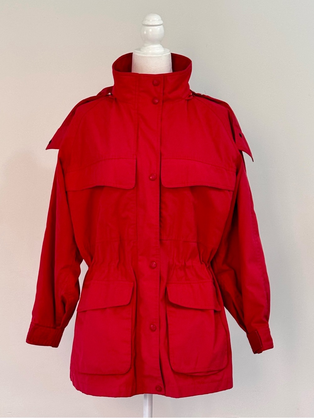 Vintage Eddie Bauer Red Utility Mountain Parka Jacket - Size M